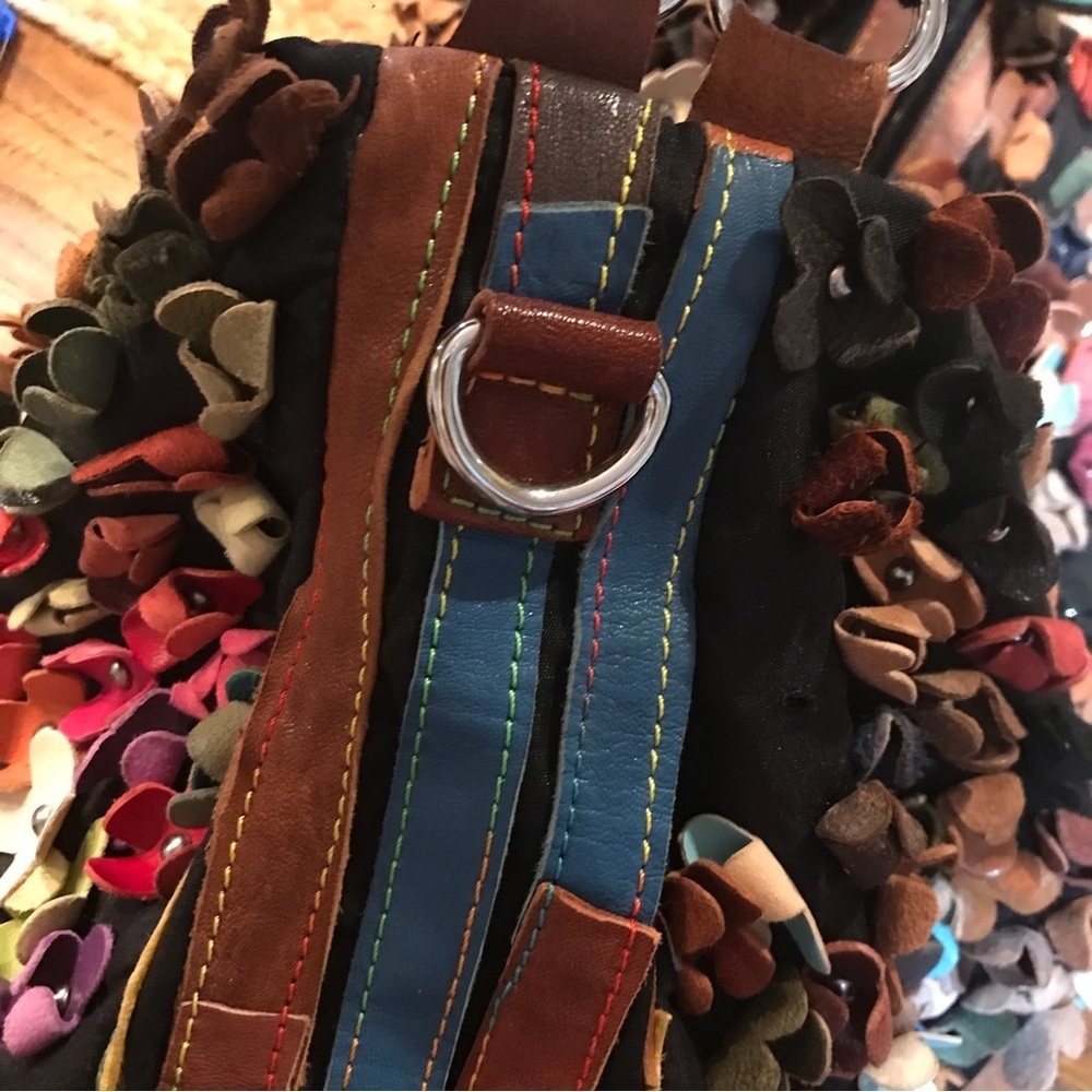 ✌️VINTAGE BOHO Leather Flower Bag - Picture 8 of 16